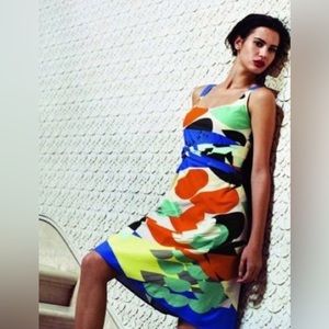 Marimekko for Anthropologie Gulls of Gamma Sun Dress tie waist sz 8 EXC